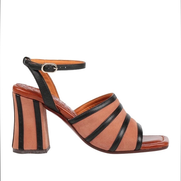 new Chie Mihara “Pandri” Suede Leather Strappy Sandals in Brown, Size 7 - Picture 1 of 9